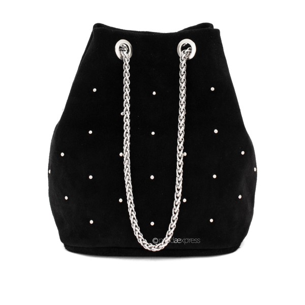 Suede Studded Bucket Bag ITAS40000